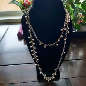 🆕️VINTAGE Silver tone beads//B1